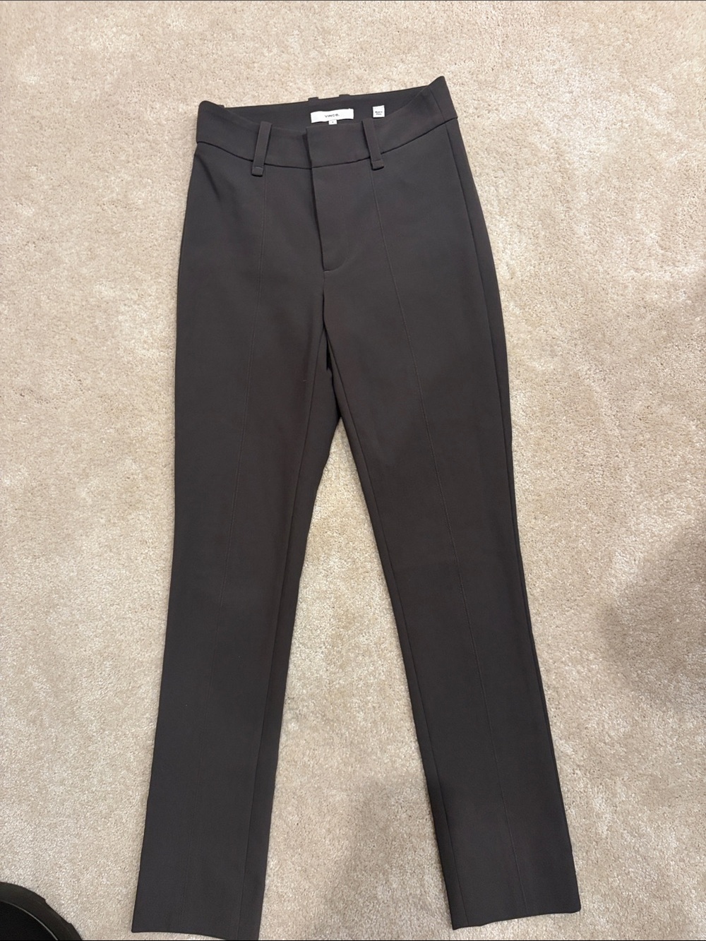 Vince Women’s  Dark Grey Dress Pants - Tailored Skinny Leg